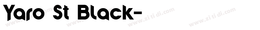 Yaro St Black字体转换